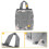 Συμπαγής θήκη EDC, Tactical Molle Admin Pouch με ανθεκτική ποιότητα 1000D Nylon για ταξίδια, 6