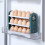 New Refrigerator Egg Storage Box Rotating Fridge Egg Holder Case Space-Saving Egg Organizer Container White 5