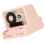 Pink Bluetooth Tape Player with 5 Light Modes & Multi Play Options 1