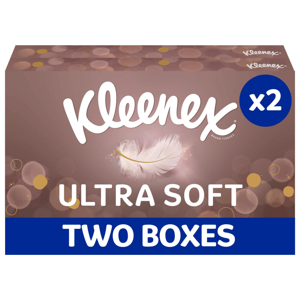 Kleenex Ultra Soft Facial Tissues Pack Of 2 Boxes Our Softest Tissue Sup