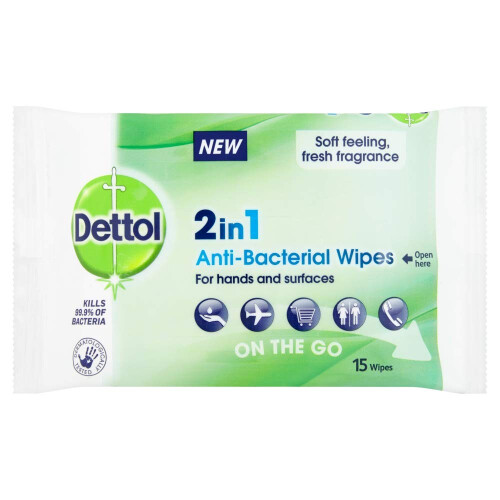 Dettol Dettol Antibacterial Hand Wipes, Fresh Scented, 135 1