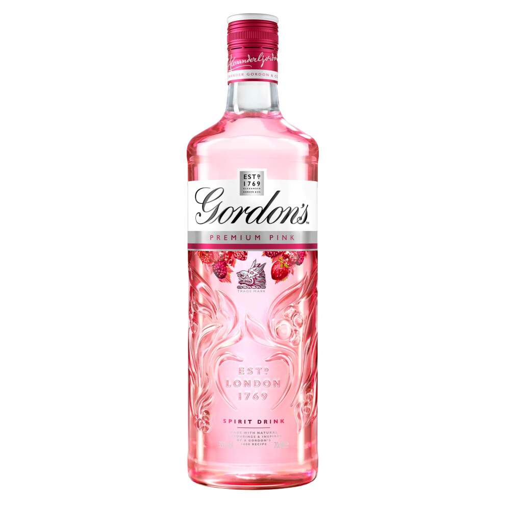 Gordon's Premium Distilled Gin 35 Vol 70Cl Gin Juniper Taste W Pink