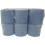 12 x Centre Feed Rolls Blue Tissue Paper Roll 2 Ply 4