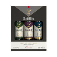 GLENFIDDICH Single Malt Scotch Whisky Taster Gift Pack  12 15  18 Year Old