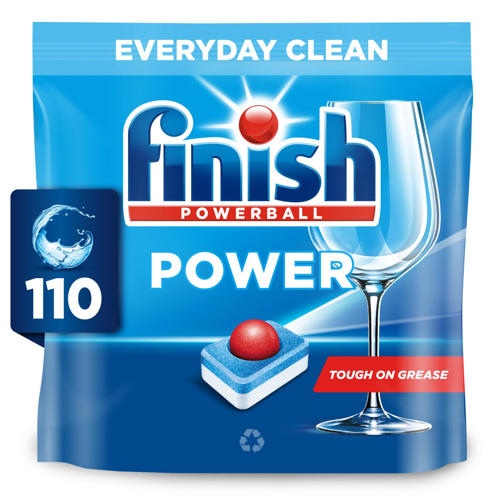 Finish Power Dishwasher Tablets, 110 Tabs, Fresh