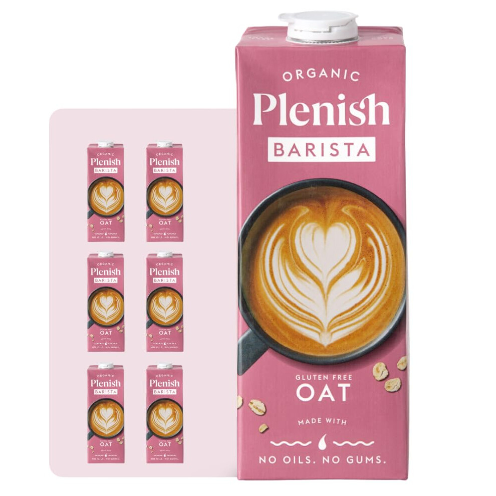 Plenish Barista Organic Oat Drink Long Life 1L Pack Of 6