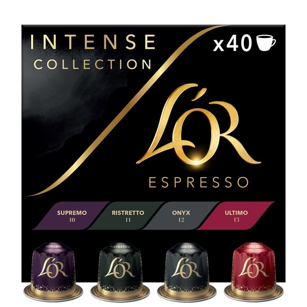 L'or Espresso Intense Variety Box Coffee Pods X40 Nespresso Compatible