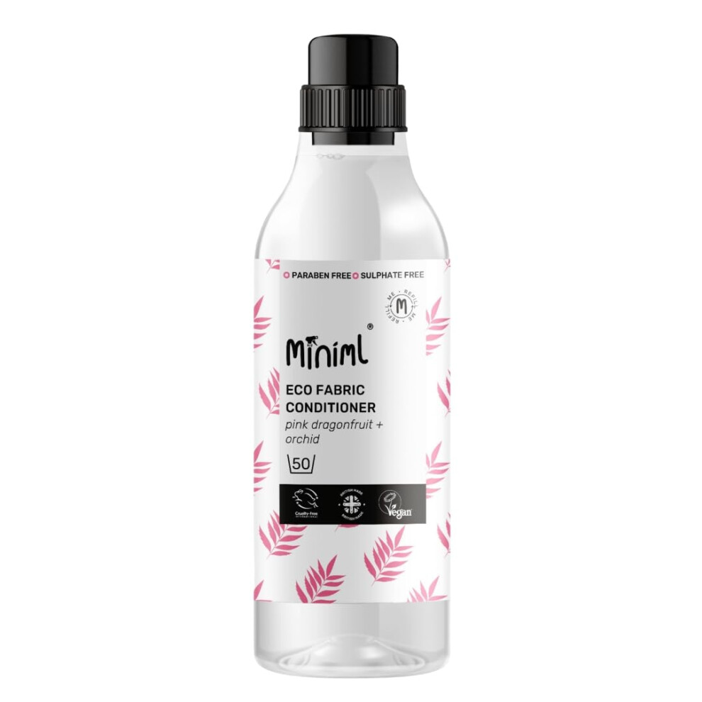 Miniml Fabric Softener Conditioner 1L Bottle Dragonfruit Orchid Sce Pink