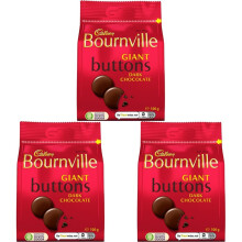 Cadbury Bournville Dark Chocolate Giant Buttons Sharing Bag Bite Size Treat