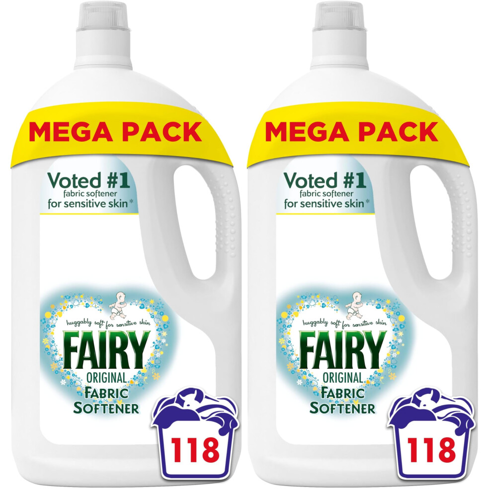 Fairy Original Fabric Conditioner 118 Washes 3894L For Sensitive Skin Hypoa