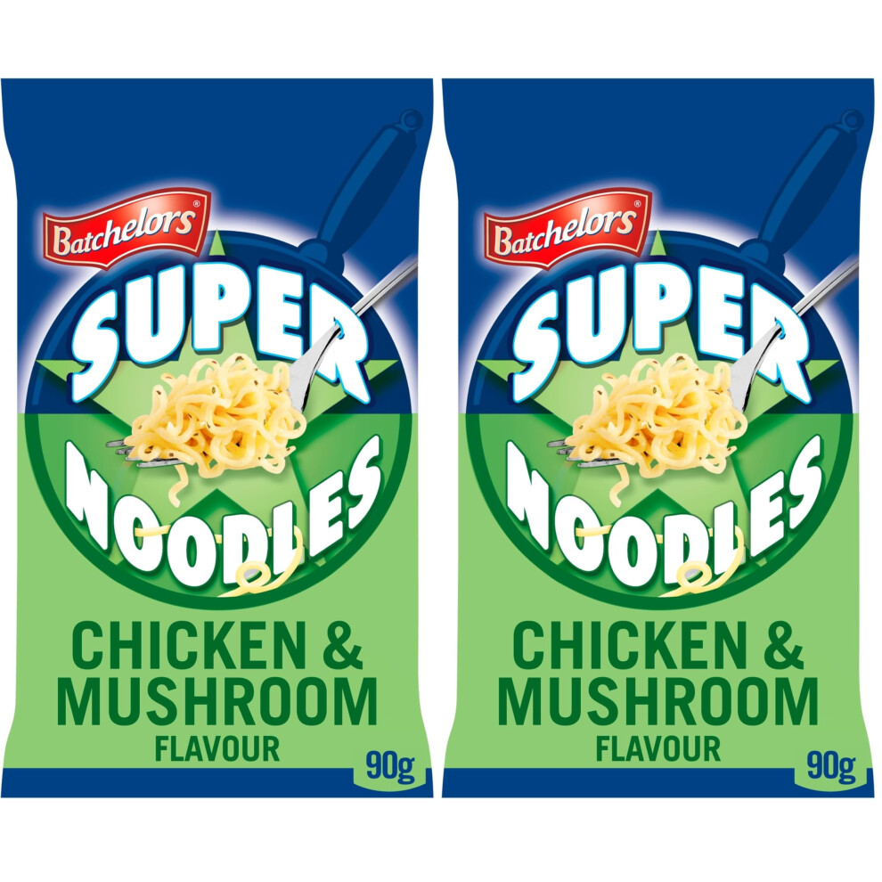 Batchelors Super Noodles Chicken Mushroom Flavour Instant Snack Ready In 4