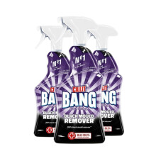 Cillit Bang Black Mould Remover Spray, Removes Mould, Mildew & Dirt, Size: 750ml (Pack of 3) Packaging may vary