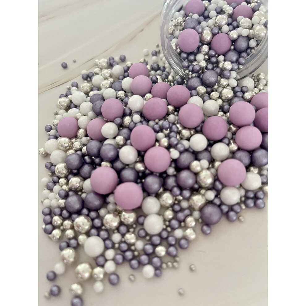 Cake N Bake Metallicshimmer Balls Edible Cupcake Cake Topper Sprinkles 35G Pouch The Pu