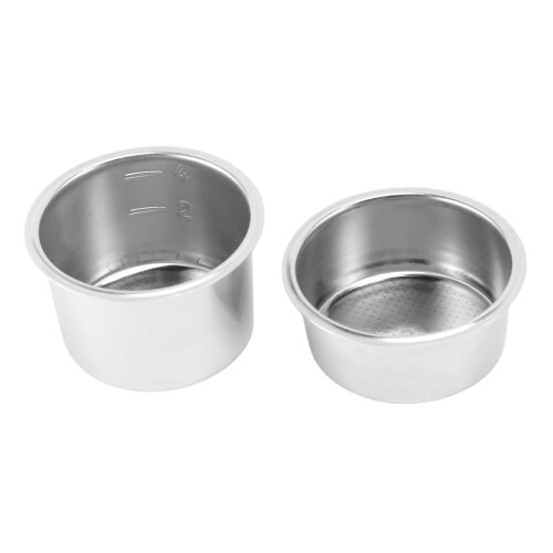 2 FöRpackningar med 51 Mm 2/4 Kopp Filter, BottenlöSt Portafilter Utbytesfilterkorg för Kaffe, för  EC680 EC685