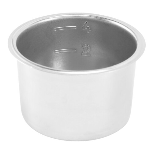 2 FöRpackningar med 51 Mm 2/4 Kopp Filter, BottenlöSt Portafilter Utbytesfilterkorg för Kaffe, för  EC680 EC685 1
