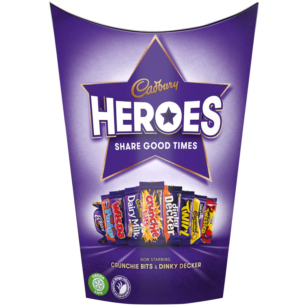 Cadbury Heroes Chocolate Gift Carton 185G Christmas Confectionery Big Night