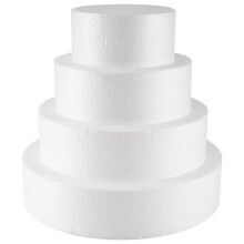 4Er Pack Foam Cake Dummy zum Dekorieren und Hochzeitsdisplay, Skulptur, Modellieren Von DIY-KüNsten, Kinderklasse, Blumen