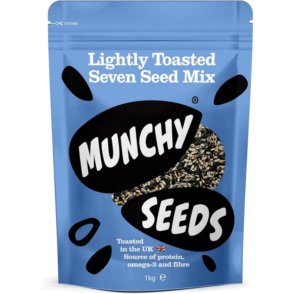 Munchy Seeds Lightly Toasted 7 Seed Mix Pumpkin Seeds Sunflower Seeds Hemp