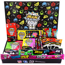 Brain Blasterz Christmas Sweets Gift Box Extreme Sour Sweets Selection Box