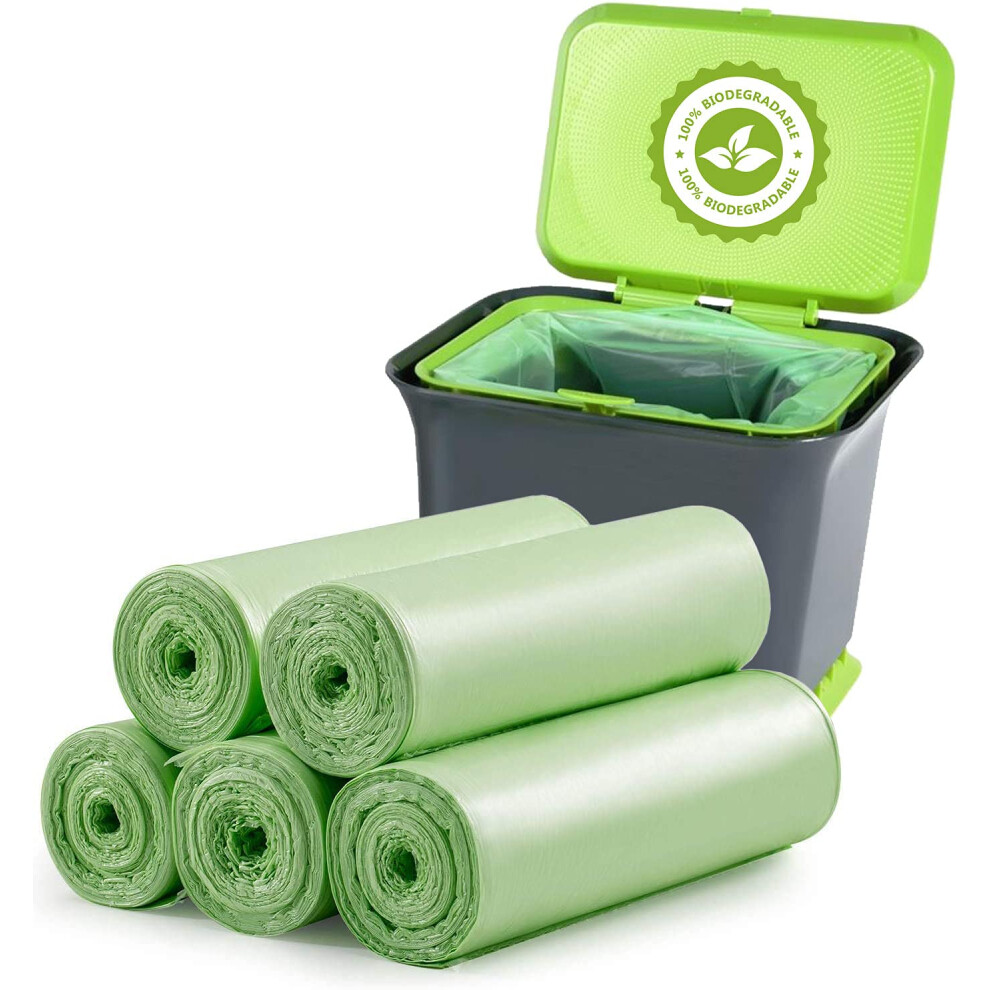 Yawahome Bin Liners 100 Counts 20L Biodegradable Food Waste Bags Recycle 46 Gallon G