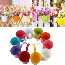 Packung mit 10 HäNgenden BlumentöPfen, 13 Cm, Balkontopf, Blumentopf mit -Werkzeug, HäNgetopf, Balkon, GartentöPfe, Wandpflanzer