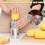 Corn Cutter Peeler, Corn Cob Stripper with Cup , 304 Stainless Steel Corn  the Cob Remover Kitchen Tool 2