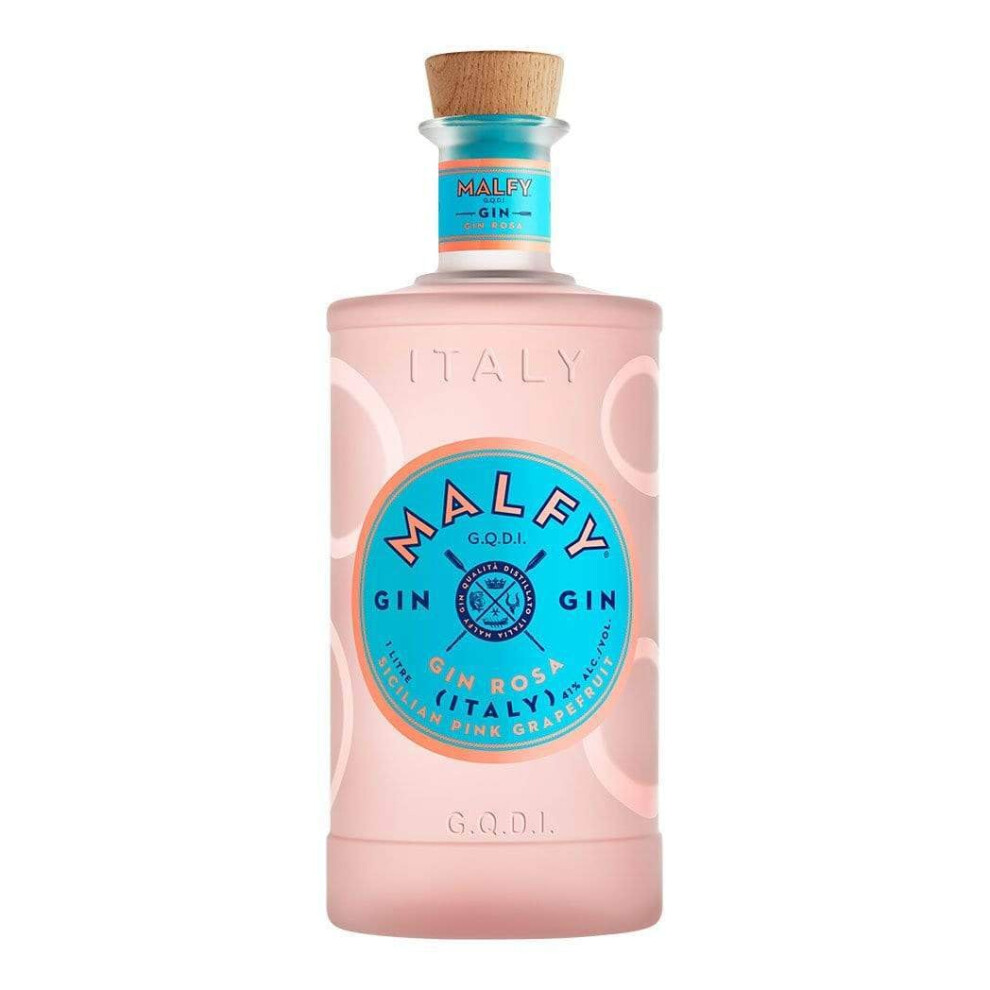 Malfy Rosa Sicilian Grapefruit Flavoured Gin Various Flavours 41 Abv Pink