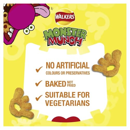 Walkers Walkers Monster Munch Roast Beef Multipack Snacks Crisps 6x20g 2