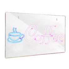 Insegna al Neon per Caffè Insegna per Caffè Alimentata Tramite USB LED Luce da Campeggio Insegna A LED per Decorazioni Murali Ristorante Hotel Bar