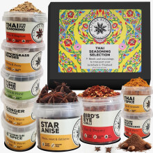 Nature Kitchen Thai Gourmet Spice Seasoning Selection Mix Gift Set 9X Glute