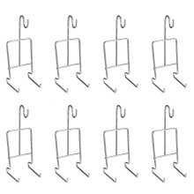 8Pcs Tea Cup and Saucer Display Stand Holder Rack Metal Cup Saucer Holder Tea Cup Holder Display Coffee Mug Organizer