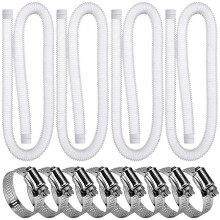 4Er-Pack ErsatzschläUche für Schwimmbecken, ErsatzschläUche für Poolfilter mit 1,25 Zoll Durchmesser für Oberirdische Pools
