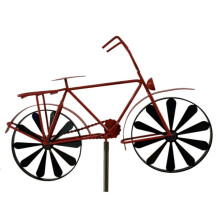 Eisen-Windspiel, 51 Zoll H Fahrrad-Windspiel, Fahrradpfahl-Dekoration, AußEngartendekoration für Terrasse, Rasen, Bauernhof, Hinterhof
