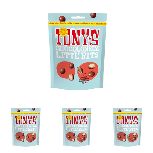 Tonys Chocolonely  Littl' Bits Chocolate Mix Balls  Mini Milk Biscuit Choco