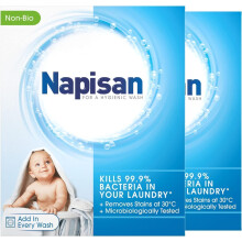 Napisan Non Bio Stain Remover Powder 800g Pack of 2 Kills 999 Bacteria in Y