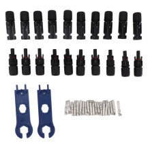 Wasserdichte Solarstecker 10 Paar männlich/weiblich Kupfer ABS flammhemmend