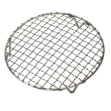 Malla Antiadherente para Barbacoa con Patas Malla Redonda para Barbacoa Herramientas de Cocina Red para Hornear de Acero Inoxidable Estera para Asar