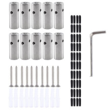 1 Sets Drahtspalier für Kletterpflanzen im Freien, Befestigungselemente Aus Edelstahl 316, GrüNe Wand-Drahtspalier-Kit B