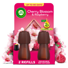 Air Wick Cherry Blossom  Raspberry Essential Mist Twin Refill 20ml Lasting