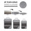 3St BäRbara VäSkor Resekompressibel FöRvaringsväSka Set Mesh Visual Bagage Organizer Grå 4
