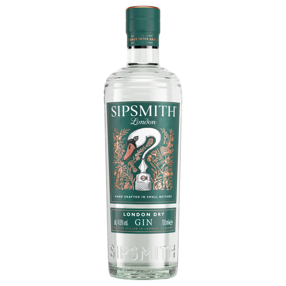 Sipsmith London Dry Made In London Craft Gin Smooth Juniper Copper P
