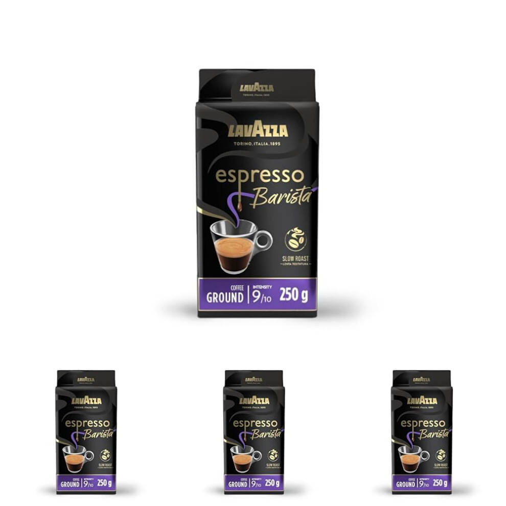 Lavazza Espresso Barista Intenso Coffee Ground Ideal For Moka Pots With Aro