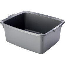 Addis 502813 Plastic Butler Large Rectangular Bowl Metallic Silver 125 Litr
