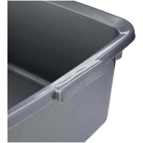 Addis Addis 502813 Plastic Butler Large Rectangular Bowl Metallic Silver 125 Litr 1