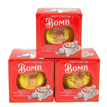 Hot Cocoa Bomb Milk Chocolate with Marshmallows Pack of 3