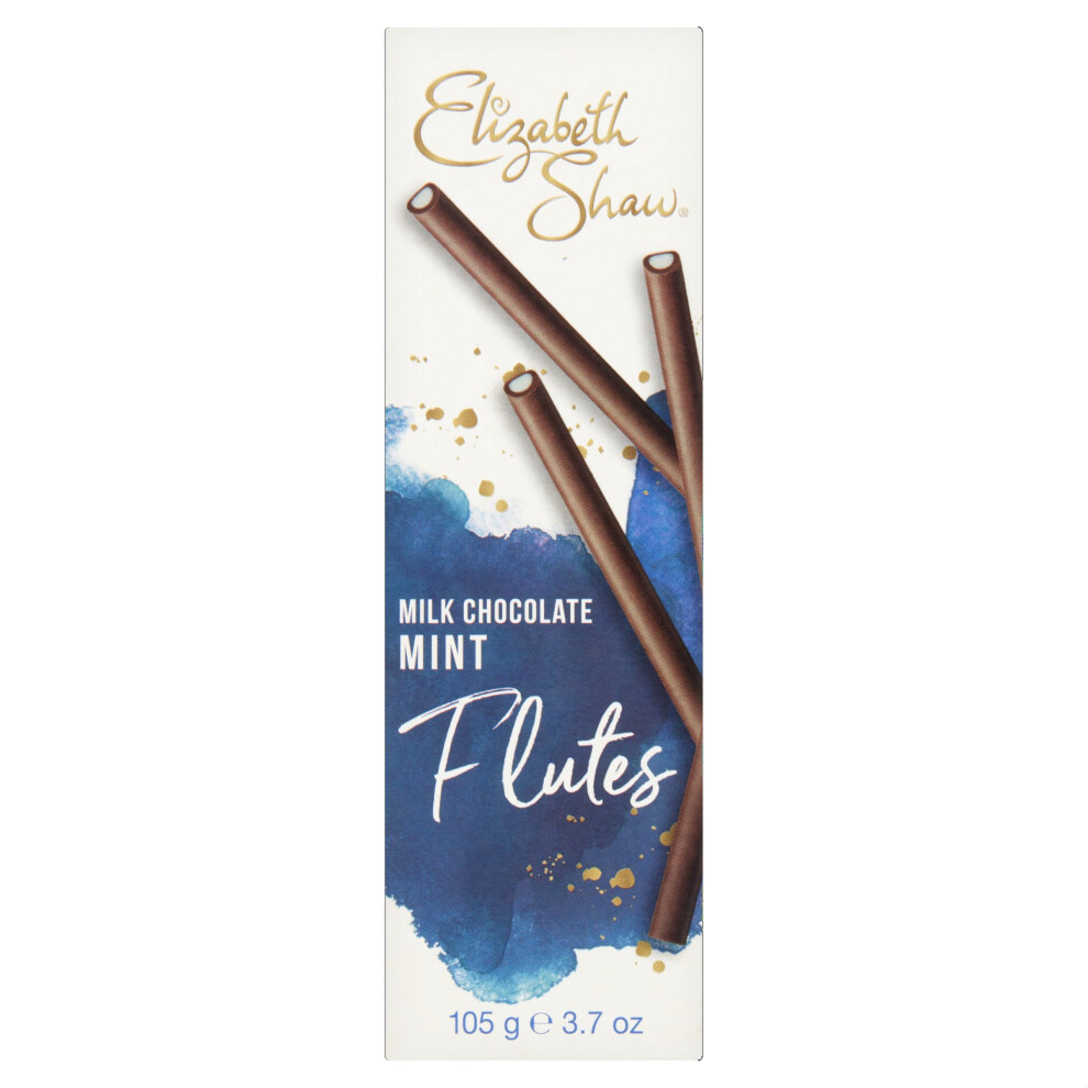 Elizabeth Shaw Milk Mint Chocolate Flutes Smooth And Luxurious Milk Chocol