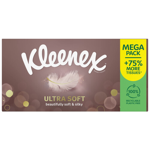 Kleenex Kleenex Ultra Soft Tissues Mega Pack  1344 Sheets 12 Boxes x 112 Sheets – 1