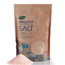 Dabur Himalayan Pure Pink Salt - 1kg (Fine) | 100% Natural With Vital Nutrients | Premium Unrefined | Gluten Free | Halal - Kosher Certified Salt | F