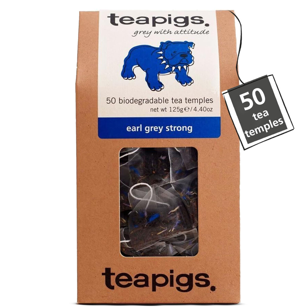 Teapigs Earl Strong Tea Strong Tea Bags With Darjeeling Ceylon Grey/Black