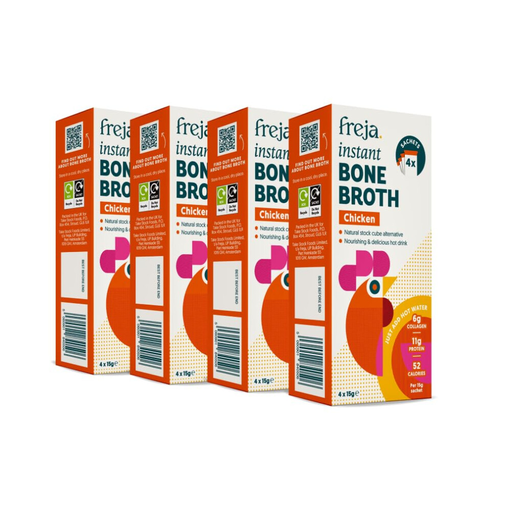 Freja Instant Chicken Bone Broth Chicken 100 Natural Rich In Collagen Pr